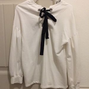 Nordstrom Sweater with Shoelace Detail